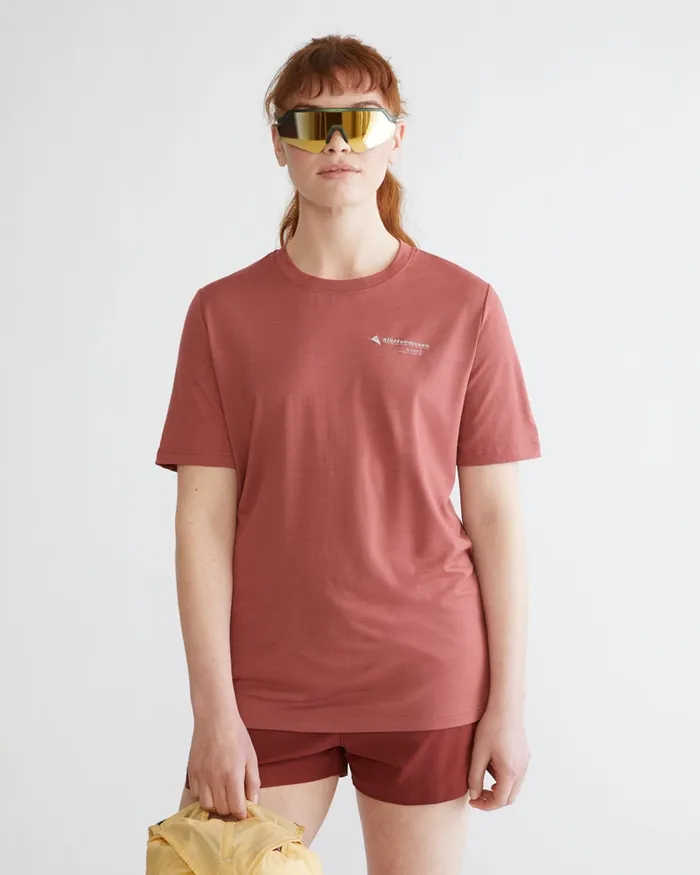 Narfi Short Sleeve Tee Fluorite Grey Women Klttermusen TShirts