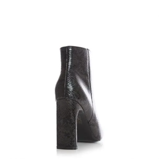 Neverland Black Snake Porvair Women Moda In Pelle Ankle Boots Neverland Black Snake Porvair Women Moda In Pelle Ankle Boots