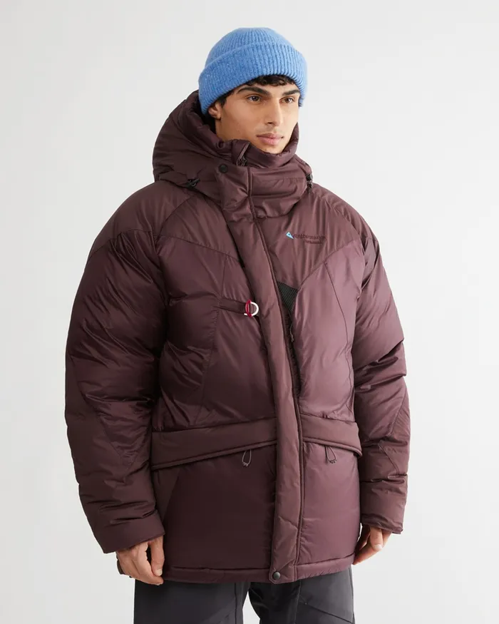 Nifelheim Expedition Down Jacket Amaranth Red Men Klttermusen Down and Insulated Jackets