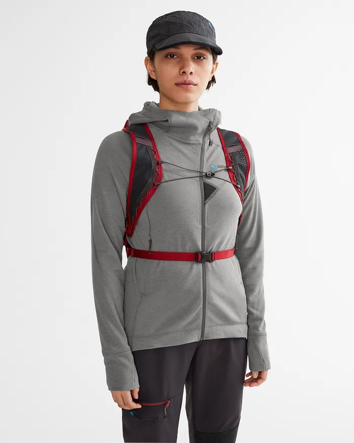 Njorun 20 Hoodie Dove Grey Women Klttermusen Fleeces and Sweaters