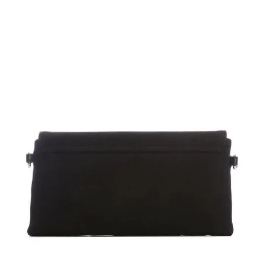 Nolah Clutch Black Alcantara Women Moda In Pelle Clutch Bags Nolah Clutch Black Alcantara Women Moda In Pelle Clutch Bags