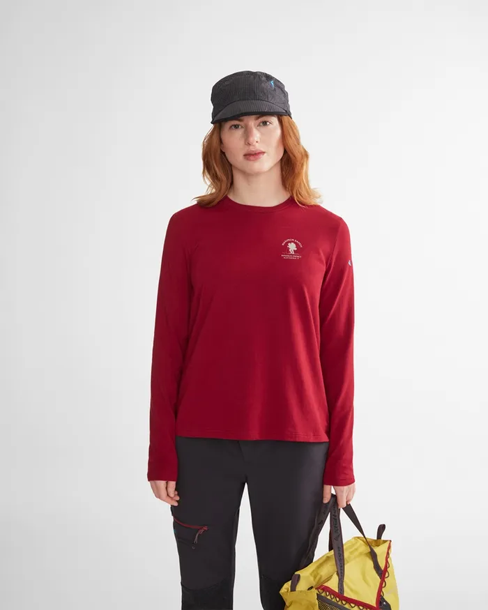 Nordic Explorer Limited Edition LS Tee Burnt Russet Women Klttermusen TShirts