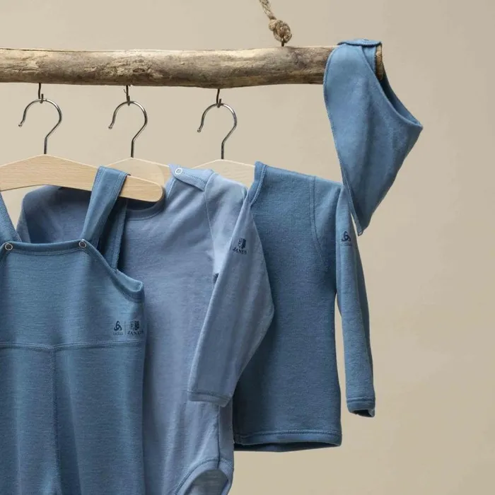 Odlo Accessories The Espeland Merino 160 Merino Baby Bib Faded Denim 8211 Kids