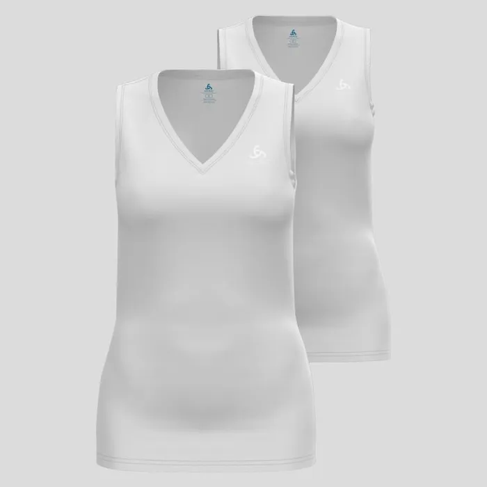 Odlo Base Layers The Active Everyday Base Layer Singlet 8211 2 Pack White 8211 Women