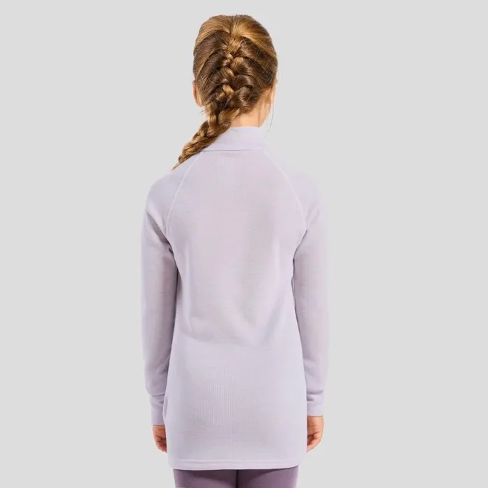 Odlo Base Layers The Active Warm 039 Base Layer HalfZip Misty Lilac 8211 Kids