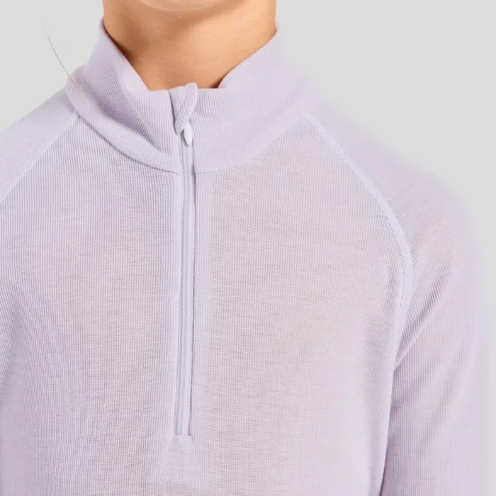 Odlo Base Layers The Active Warm 039 Base Layer HalfZip Misty Lilac 8211 Kids