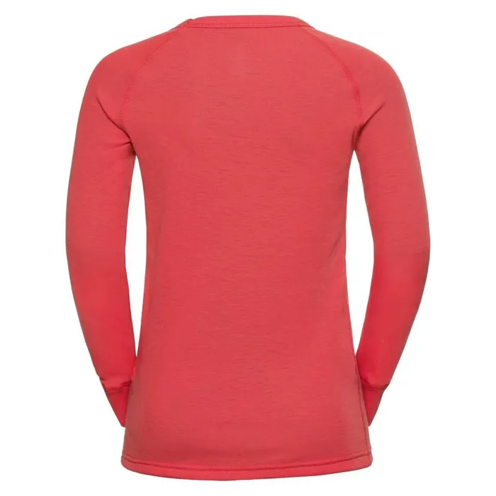 Odlo Base Layers The Active Warm 039 Long Sleeve Base Layer Top Hot Coral 8211 Kids