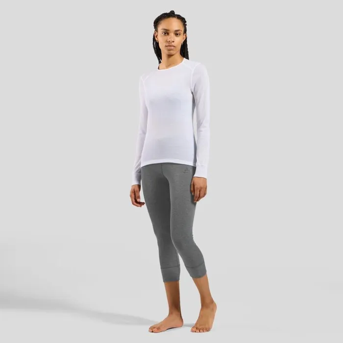 Odlo Base Layers The Active Warm Base Layer 34 Bottoms Odlo Steel Grey Melange 8211 Women