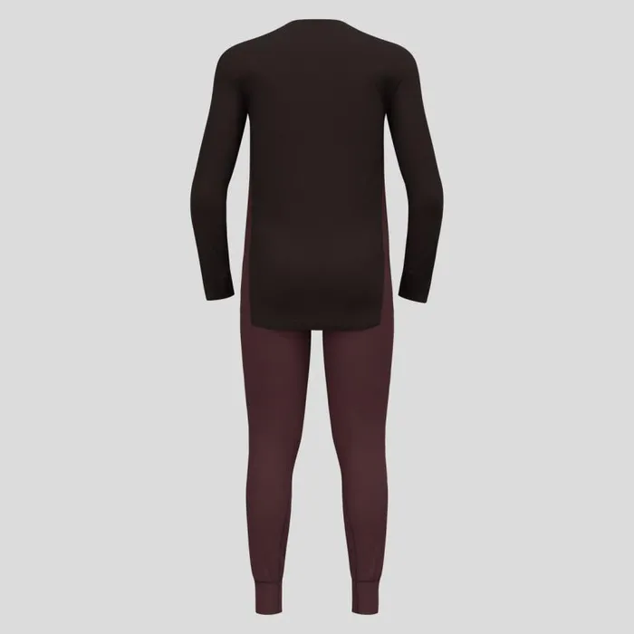 Odlo Base Layers The Active Warm Base Layer Set Fudge 8211 Black 8211 Men
