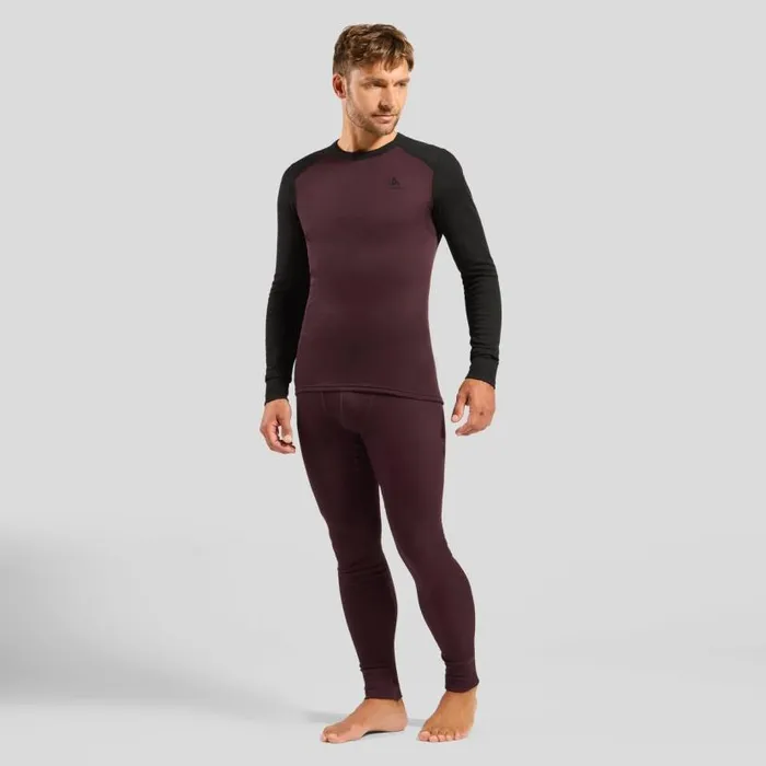 Odlo Base Layers The Active Warm Base Layer Set Fudge 8211 Black 8211 Men