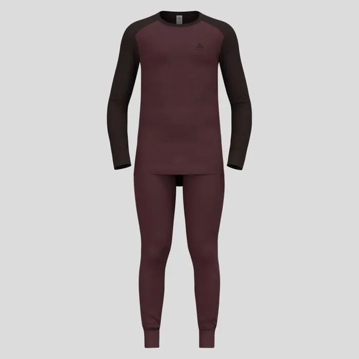 Odlo Base Layers The Active Warm Base Layer Set Fudge 8211 Black 8211 Men