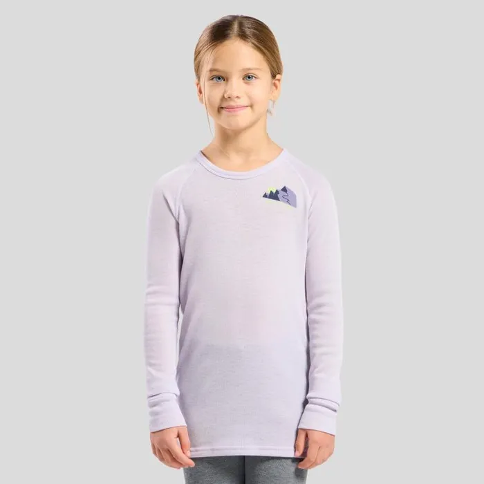 Odlo Base Layers The Active Warm Base Layer Top Misty Lilac 8211 Kids