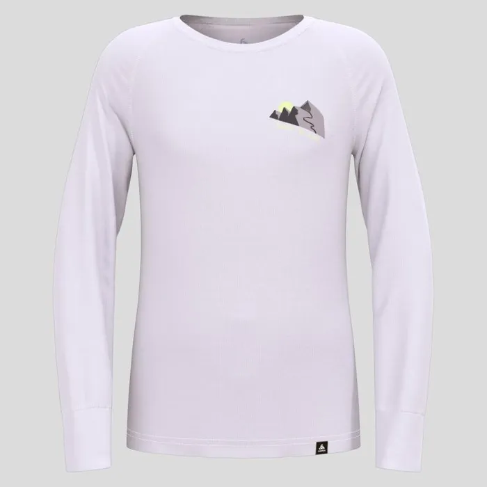 Odlo Base Layers The Active Warm Base Layer Top Misty Lilac 8211 Kids