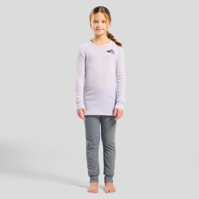 Odlo Base Layers The Active Warm Base Layer Top Misty Lilac 8211 Kids