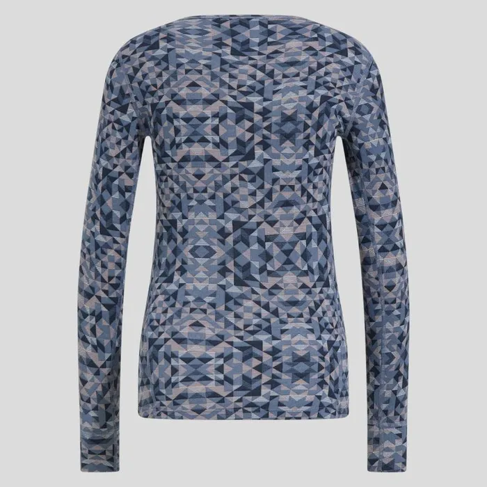 Odlo Base Layers The Active Warm Graphic Base Layer Top Folkstone Gray 8211 Women
