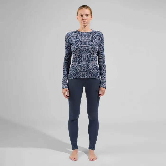 Odlo Base Layers The Active Warm Graphic Base Layer Top Folkstone Gray 8211 Women