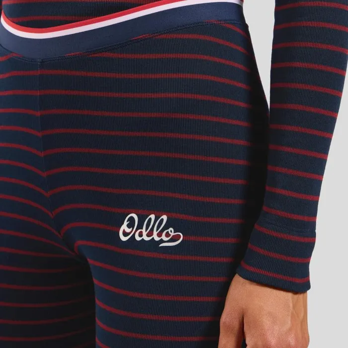 Odlo Base Layers The Active Warm Originals Base Layer Bottoms Dark Sapphire 8211 Sundried Tomato 8211 Women