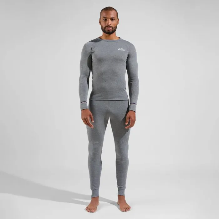 Odlo Base Layers The Active Warm Originals Base Layer Top Odlo Steel Grey Melange 8211 Men