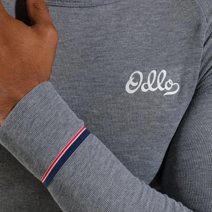 Odlo Base Layers The Active Warm Originals Base Layer Top Odlo Steel Grey Melange 8211 Men