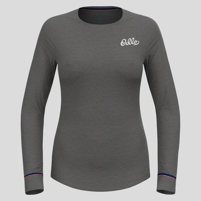 Odlo Base Layers The Active Warm Originals Base Layer Top Odlo Steel Grey Melange 8211 Women