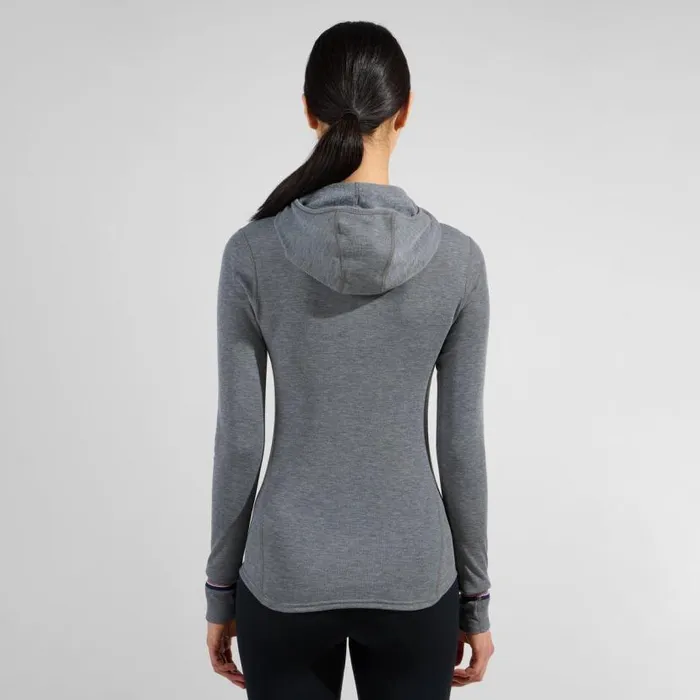 Odlo Base Layers The Active Warm Originals Base Layer With Facemask Odlo Steel Grey Melange 8211 Women