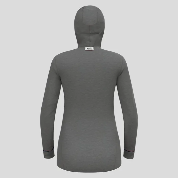 Odlo Base Layers The Active Warm Originals Base Layer With Facemask Odlo Steel Grey Melange 8211 Women