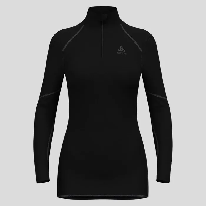 Odlo Base Layers The Active XWarm Base Layer HalfZip Black 8211 Women