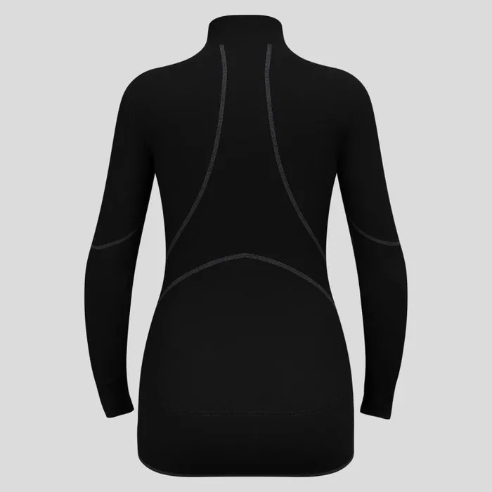 Odlo Base Layers The Active XWarm Base Layer HalfZip Black 8211 Women