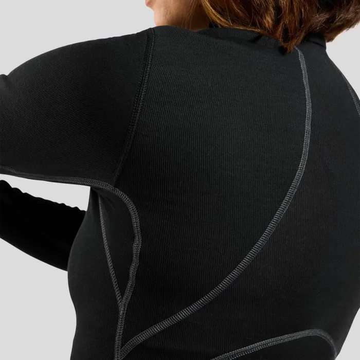 Odlo Base Layers The Active XWarm Base Layer HalfZip Black 8211 Women