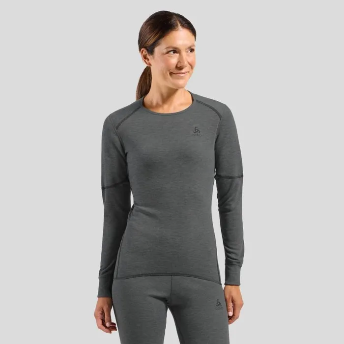 Odlo Base Layers The Active XWarm Base Layer Top Odlo Steel Grey Melange 8211 Women Odlo Base Layers The Active XWarm Base Layer Top Odlo Steel Grey Melange 8211 Women