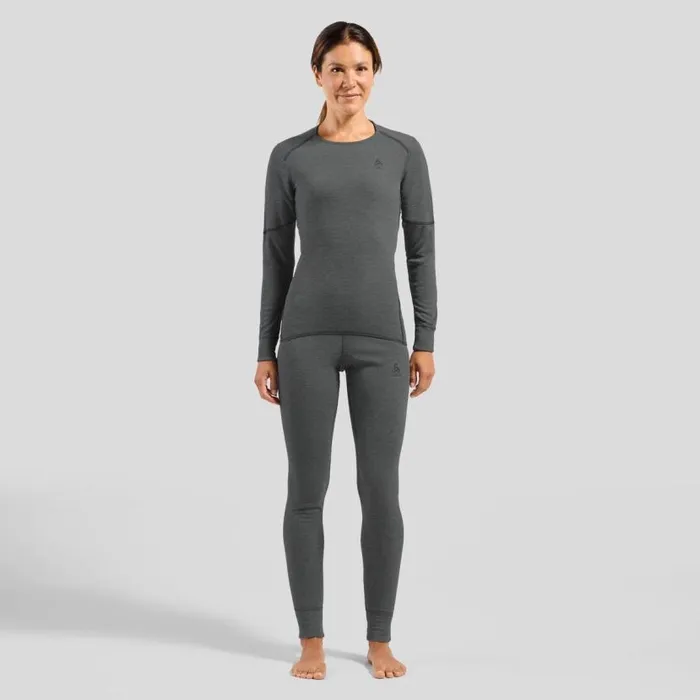 Odlo Base Layers The Active XWarm Base Layer Top Odlo Steel Grey Melange 8211 Women