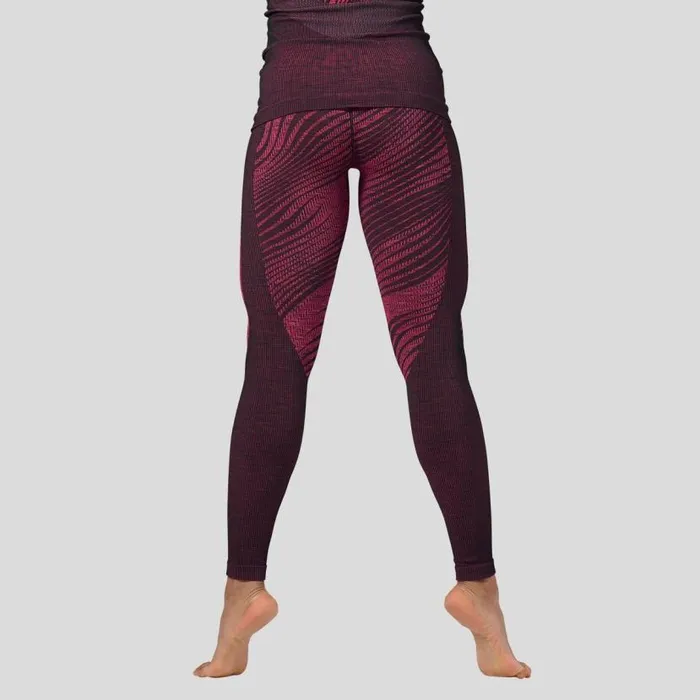 Odlo Base Layers The Blackcomb Base Layer Bottoms Festival Fuchsia 8211 Space Dye 8211 Women