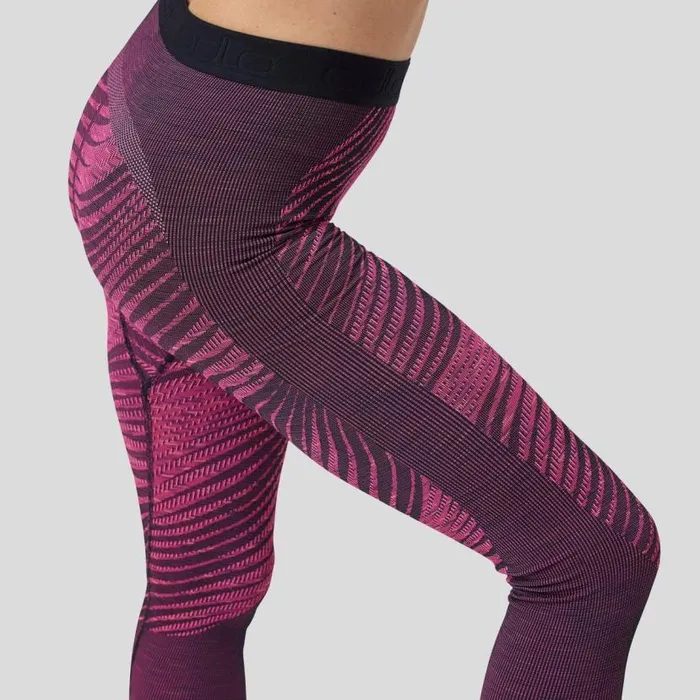 Odlo Base Layers The Blackcomb Base Layer Bottoms Festival Fuchsia 8211 Space Dye 8211 Women