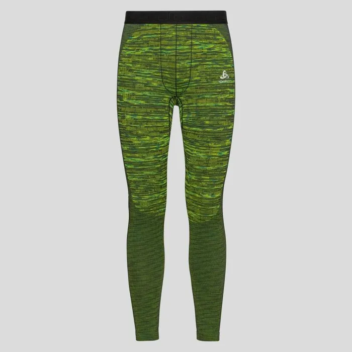 Odlo Base Layers The Blackcomb Base Layer Bottoms Lime Green 8211 Space Dye 8211 Men