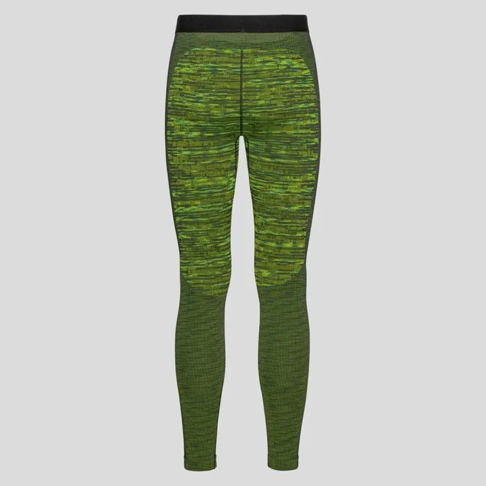 Odlo Base Layers The Blackcomb Base Layer Bottoms Lime Green 8211 Space Dye 8211 Men