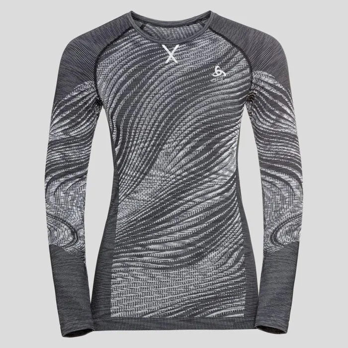 Odlo Base Layers The Blackcomb Base Layer Top Black 8211 Space Dye 8211 Women