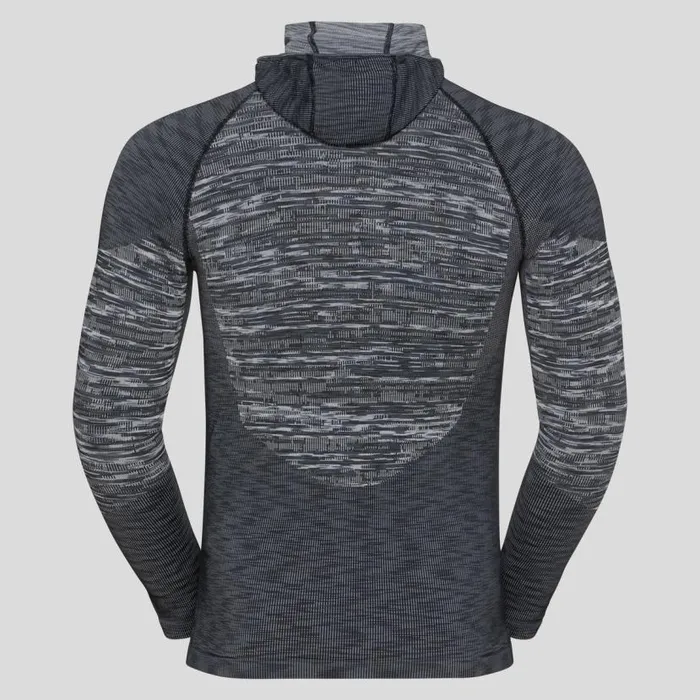Odlo Base Layers The Blackcomb Long Sleeve With Facemask Black 8211 Space Dye 8211 Men