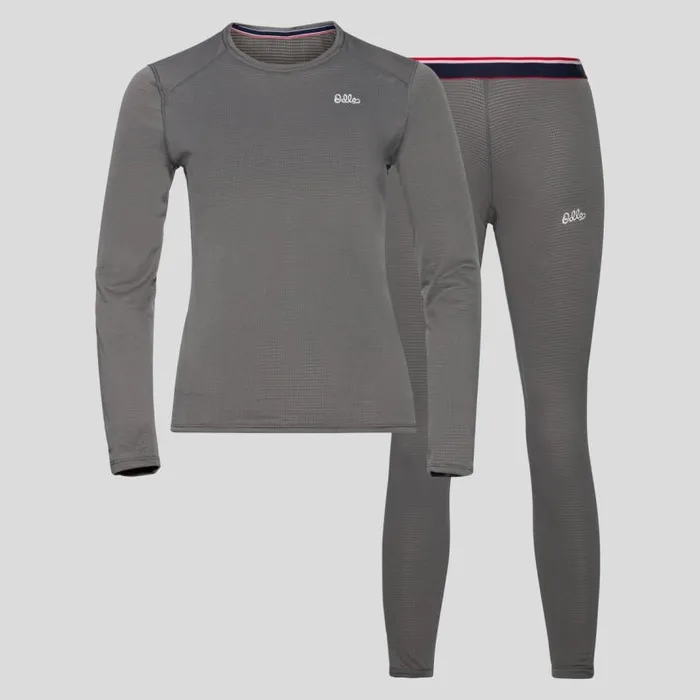 Odlo Base Layers The Heritage Active Thermic Base Layer Set Odlo Steel Grey Melange 8211 Heritage 8211 Women Odlo Base Layers The Heritage Active Thermic Base Layer Set Odlo Steel Grey Melange 8211 Heritage 8211 Women