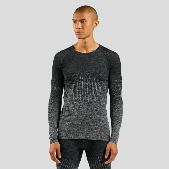Odlo Base Layers The IThermic XWarm Base Layer Top 20 Rechargeable Battery Odlo Steel Grey Melange 8211 Black 8211 Men Odlo Base Layers The IThermic XWarm Base Layer Top 20 Rechargeable Battery Odlo Steel Grey Melange 8211 Black 8211 Men