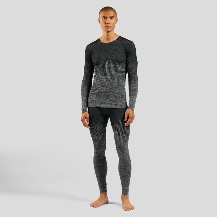 Odlo Base Layers The IThermic XWarm Base Layer Top 20 Rechargeable Battery Odlo Steel Grey Melange 8211 Black 8211 Men