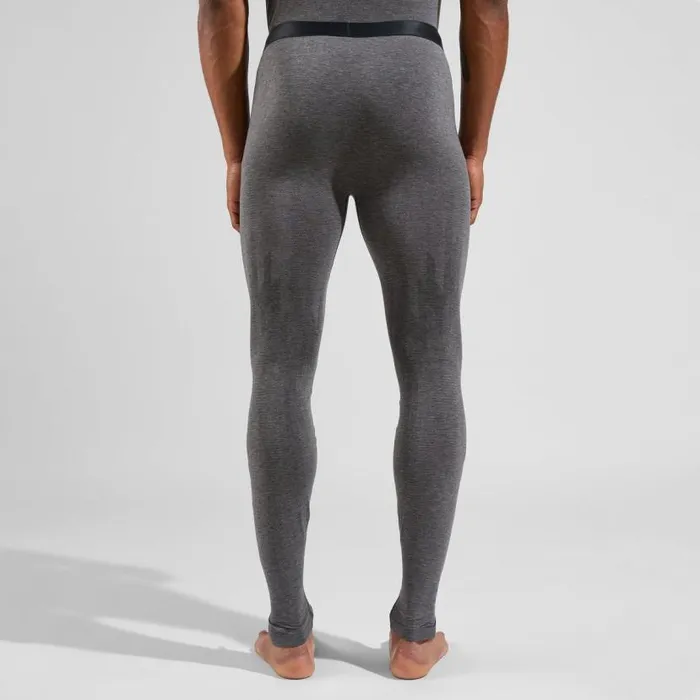 Odlo Base Layers The Kinship Light Base Layer Bottoms Grey Melange 8211 Black 8211 Men