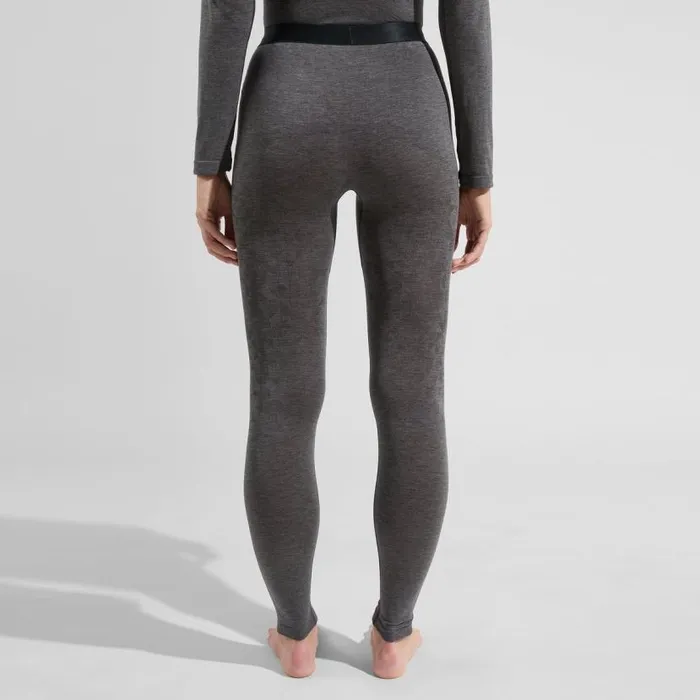 Odlo Base Layers The Kinship Light Base Layer Bottoms Grey Melange 8211 Black 8211 Women