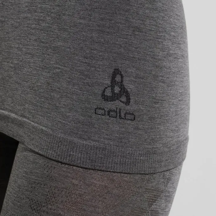 Odlo Base Layers The Kinship Light Base Layer Bottoms Grey Melange 8211 Black 8211 Women