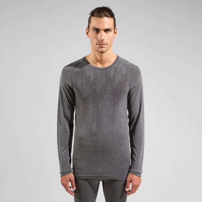 Odlo Base Layers The Kinship Light Base Layer Top Grey Melange 8211 Black 8211 Men Odlo Base Layers The Kinship Light Base Layer Top Grey Melange 8211 Black 8211 Men