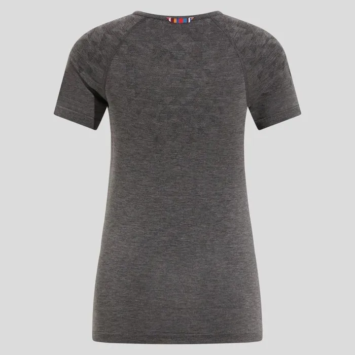 Odlo Base Layers The Kinship Light Base Layer Top Grey Melange 8211 Black 8211 Women