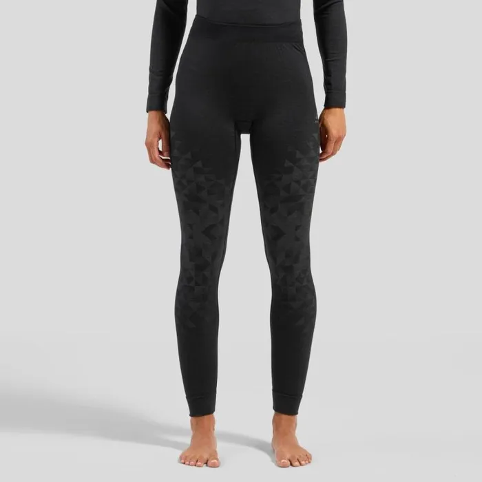 Odlo Base Layers The Kinship Performance Wool Warm Base Layer Bottoms Black Melange 8211 Women Odlo Base Layers The Kinship Performance Wool Warm Base Layer Bottoms Black Melange 8211 Women