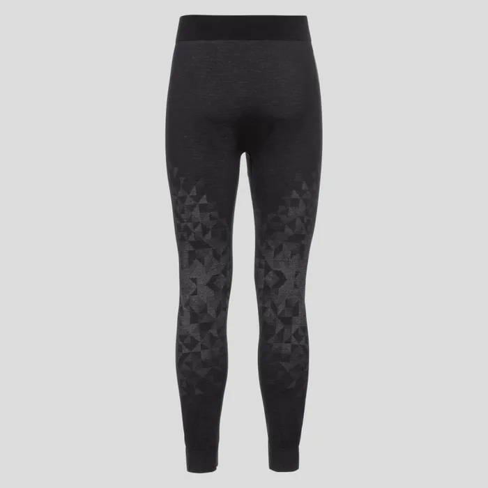 Odlo Base Layers The Kinship Performance Wool Warm Base Layer Bottoms Black Melange 8211 Women