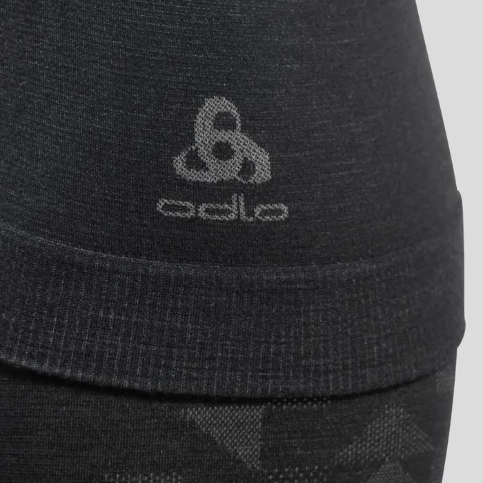 Odlo Base Layers The Kinship Performance Wool Warm Base Layer Top Black Melange 8211 Women