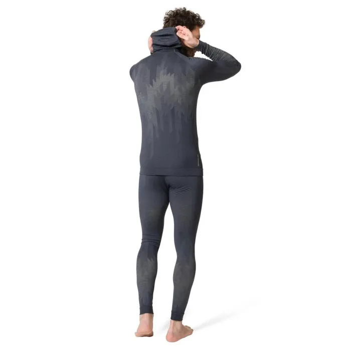 Odlo Base Layers The Kinship Performance Wool Warm Base Layer With Facemask India Ink Melange 8211 Men