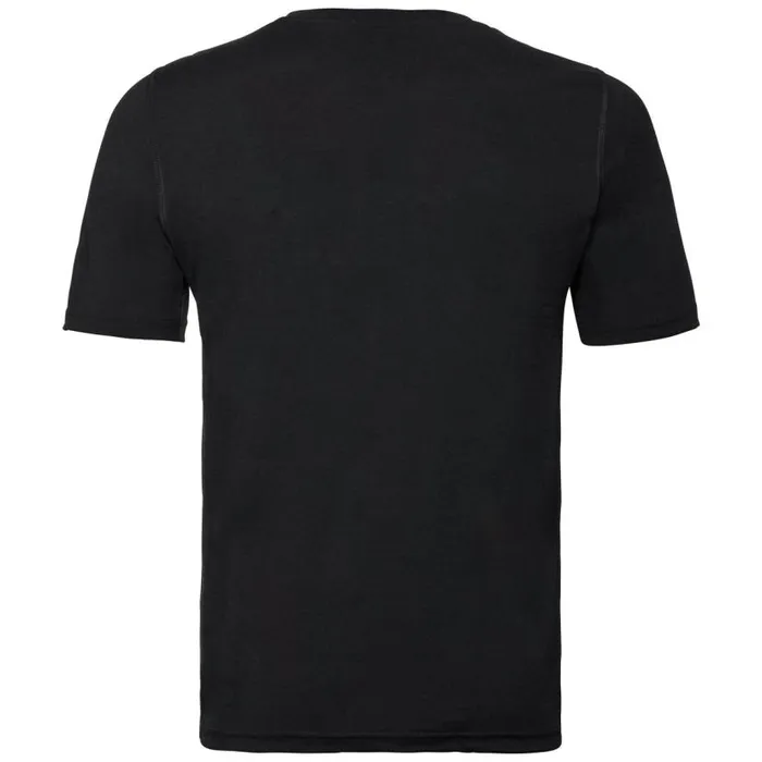 Odlo Base Layers The Natural 100 Merino Warm Base Layer TShirt Black 8211 Black 8211 Men